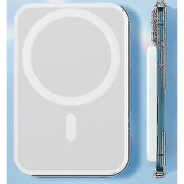 5000mAh trådlös MagSafe Power Bank - Magnetisk laddare, externt batteri för Apple iPhone 12/13/14 Pro