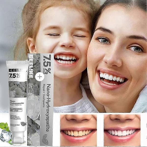 1-5X CEELIKE Hydroxyapatite Tandkräm Emaljförstärkning & Känslighet. Vitgörande 3pcs