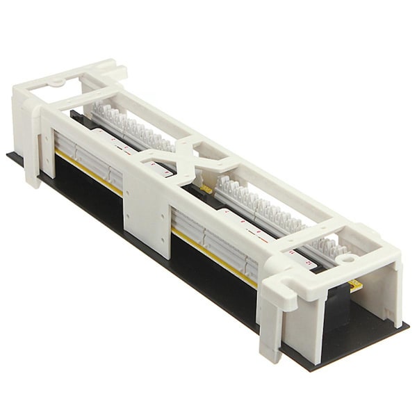 Netværksværktøjssæt 12 porte Cat6 patchpanel Rj45 netværksvægmontering rack med overfladevægmontering B