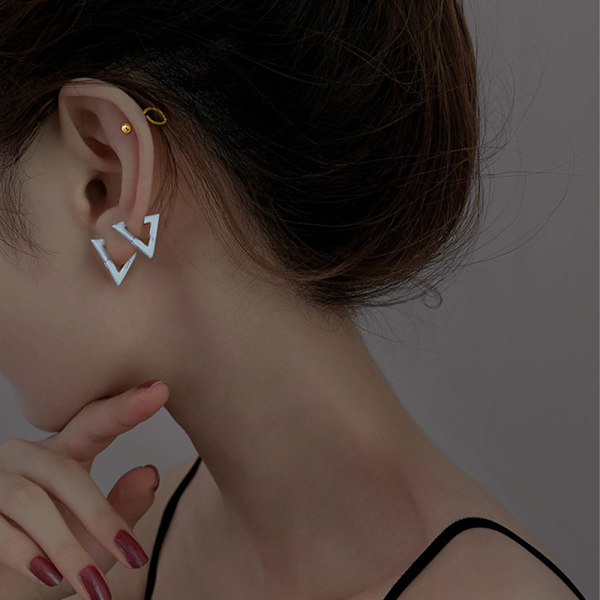 Kvinde Øreringe 2 Par Små Øreringe Til Kvinder Dangle Hoop Øreringe Mode Smykker Til Kvinder Flere Former Style:Style 1;:;
