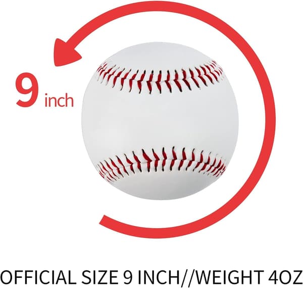 9 tommer ægte læder baseball konkurrence grade træningsbold