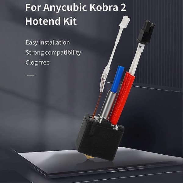 For 2 Hotend Sett 24V 60W Varmeelement Ekstruderhode Messingdyse for 2 Neo/Max/Plus 3D-printer