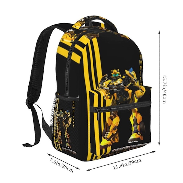i5 TransFormer Boy Ryggsäck Barnryggsäck 3D Anime Fan Gåvor Ryggsäck Vattentät Lätt Barnryggsäckar för Pojkar Flickor hhS5