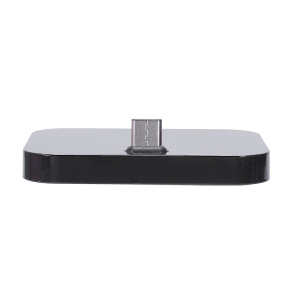 Matkapuhelimen pöytätietokone Type-c laturin teline pidike Matkapuhelin USB-c lataustelakointiasema musta