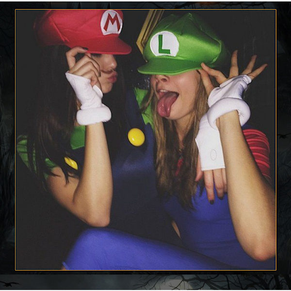 Super Mario Bros. Luigi Cartoon Cosplay Hat Klassisk Legetøj Anime Figur Halloween Sjovt Tøj Unisex Børn Voksen Hat Rød og Grøn