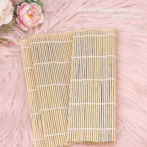 2 Pack Bambus Sushirullar i Japansk Stil (24 * 24cm)