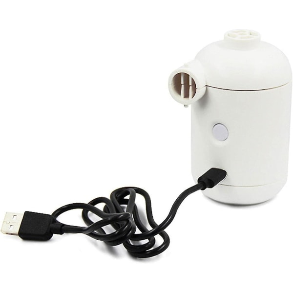 Mini Luftpumpe for Oppblåsbare - Elektrisk Bærbar Luftmadrasspumpe | Mini USB Oppladbar Luftpumpe