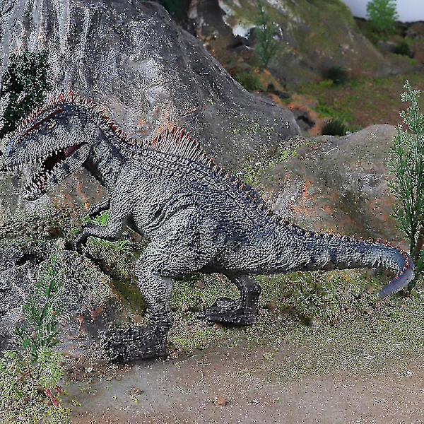 Giganotosaurus med bevægelig kæbe legetøjsdinosaur dyrefigurer børnemodel legetøj