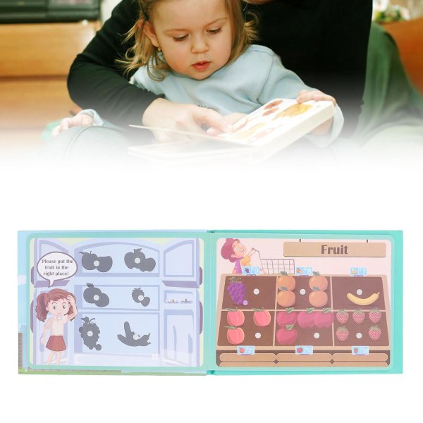 Baby tidlig læring klistermærkebog Vandtæt interaktiv spil førskole Geografisk klistermærkebog