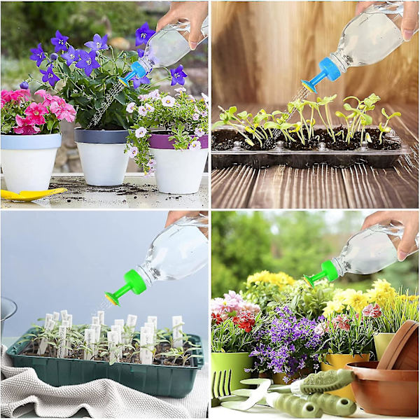 4 stk. sprinklerflaskehette, flaskehette sprinkler mini flaskevanning, bonsai vanningkanne sprinkler sprinklerhode for innendørs vanning kanne, frøplanter, pl