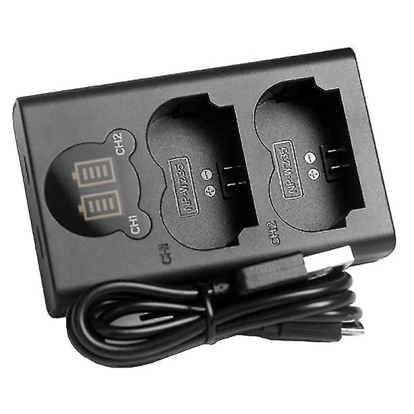 Smart USB dobbel ladedokkingstasjon for Fuji NP-W235 kamerabatteri