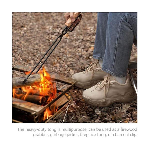 Grilltång i kol, grilltång, köksredskap, lång H
