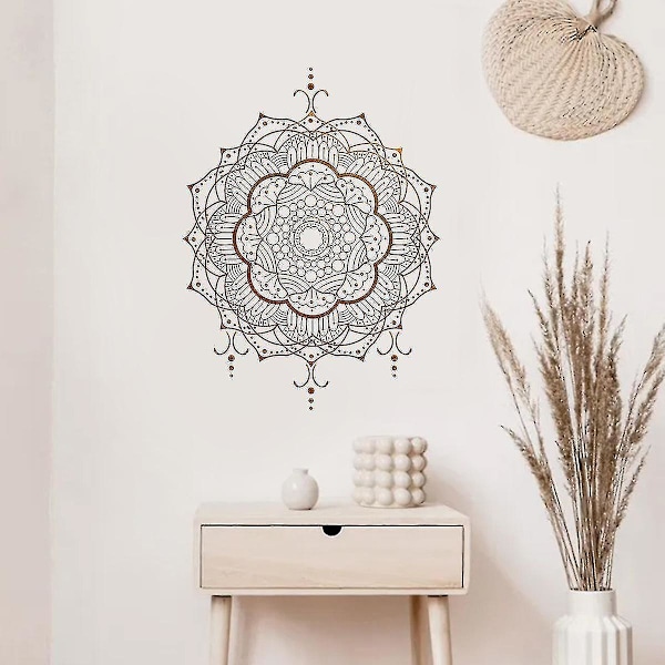 Mandala veggklistremerkater Datura Buddha flyttbar kunst hjem