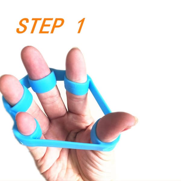 Silikon Handgrepp Handledsfinger Gripper Tränare Hem Expander Utrustning Verktyg