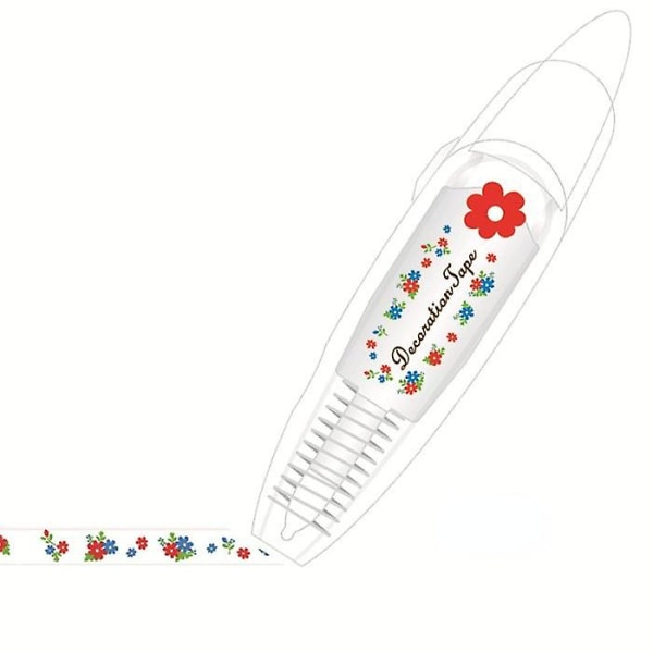 Gör-det-själv Spetsdekoration Tejp Penna Tecknadt mönster Spetskorrigeringstejp Gör-det-själv-penna Hudfärg Pennor Set-floret