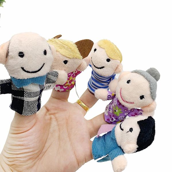 Muppets Gåvor Familj Dockor Hand Finger Puppet Finger Puppe