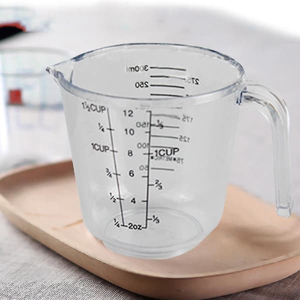 300 ml Mätcylinder i Plast, Transparent, Graderad