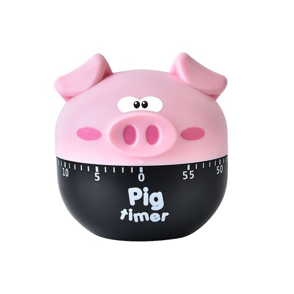 60 minut Cartoon Form Timer Dial Plastik Ur Mekanisk Madlavning