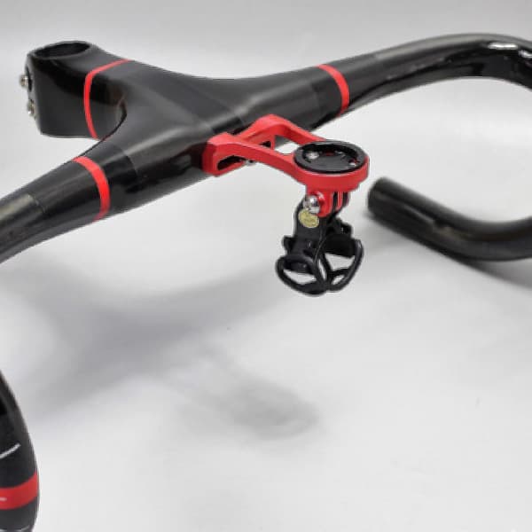 Blå cykelstyr montering stand til Garmin Bryton Cateye