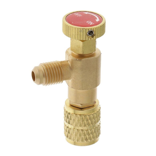 2 R410 køleventilkugleventil Fluoradapter sikkerhedsventil 1/4\"\" til 5/16\"\"