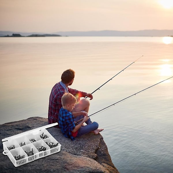 Fiskespöguide Set 80 st Multi-size Fiske Top Rings Spö Po-le Reparationssats