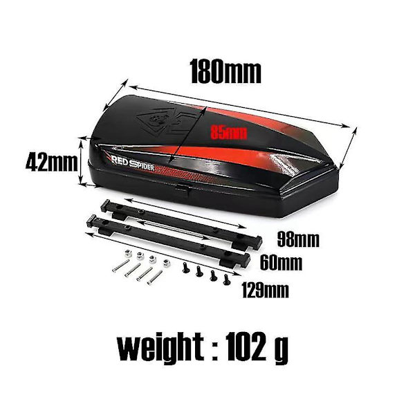 Metal Roof Trunk Luggage With Fixing Rail For Traxxas -4 Trx6 Axial Scx10 Iii 90046 Axi03007 1/10 R