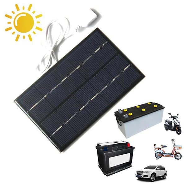 2W 5V 380MA USB Mini Solpanel Modul DIY Polysilikon Solcellsladdare för Telefon USB Fläkt
