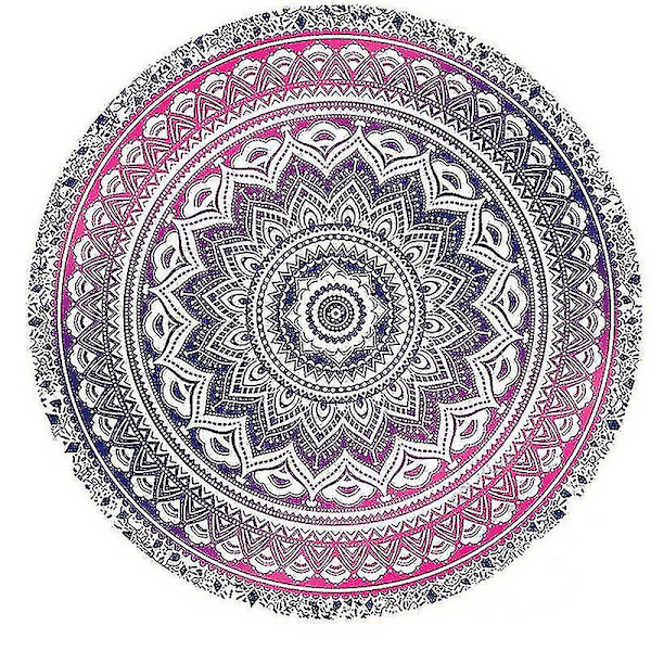 Mandala pyöreä seinävaate kesäranta piknik viltti matto Bohemia matot-koko