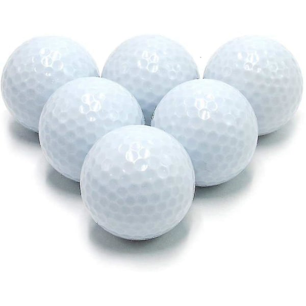 Led golfballer fargerike lys opp golfballer natt golfball, 6 stk
