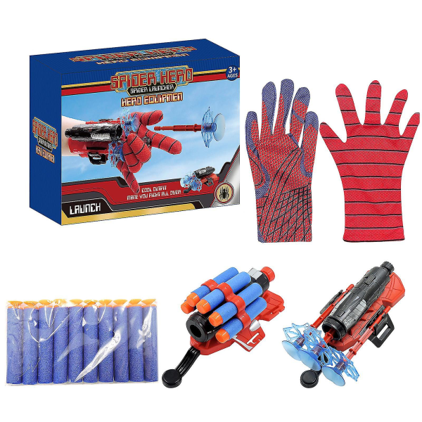 Spider Gloves Man Web Shooter For Kids, Launcher Spider Kids Plastic