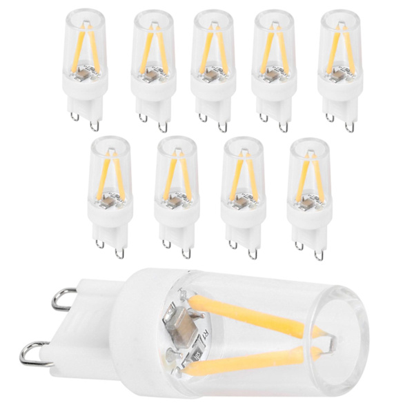 10 stk. G9-sokkel LED-pærer 1,5w Ac110v Bi?pin-pære til lysekrone, loftslampe, væglampe