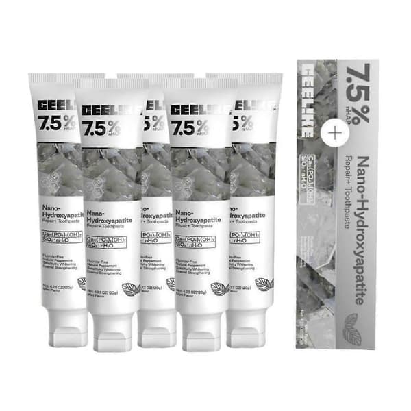 1-5X CEELIKE Hydroxyapatite Tandkräm Emaljförstärkning & Känslighet. Vitgörande 5pcs