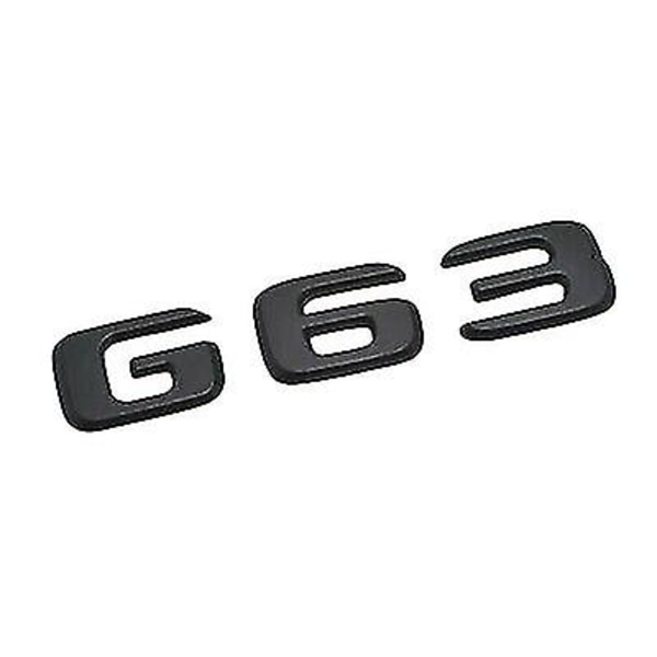 Matt Sort G63 Bil Bogstav Nummer Bagagerum Bagagerum Emblem