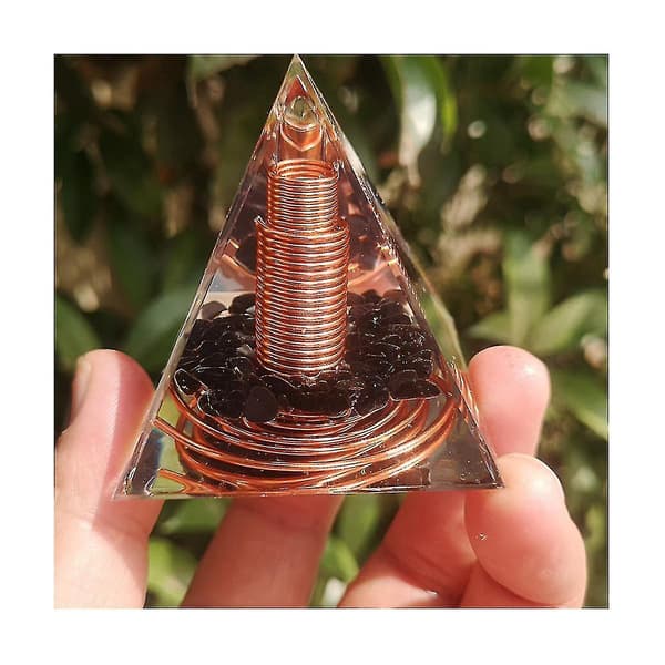Krystallgrus Epoxy Pyramide Akryl Pyramide Hjem Desktop Dekorasjon
