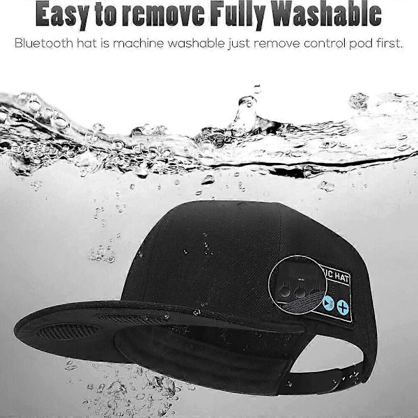 Bluetooth-lue med høyttaler, trådløs smart baseballcaps, moteriktig og vanntett