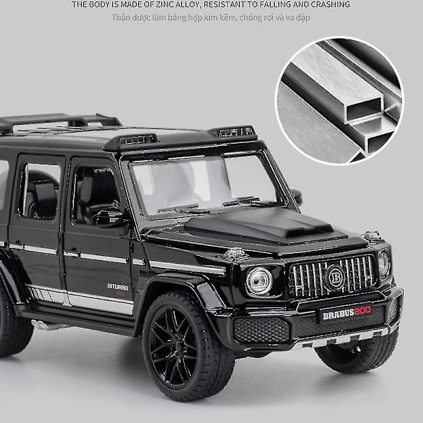 Brabus G800 Suv-automalli valolla ja avattavilla ovilla, musiikilla varustettu simuloitu ajoneuvo