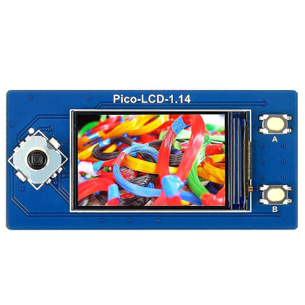 1,14 tommers LCD-skjermmodul for Pico 65k RGB-farger 240x135 piksler, innebygd St7789-driver