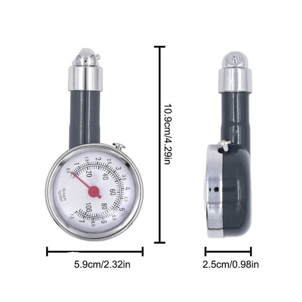 2pcs Car Tire Pressure Gauge Meter Air Tester Diagnostic High