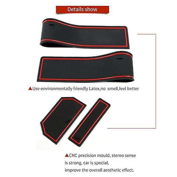 Car Gate Slot Mat For Range Rover Evoque 2012 - 2018 Cup Hol