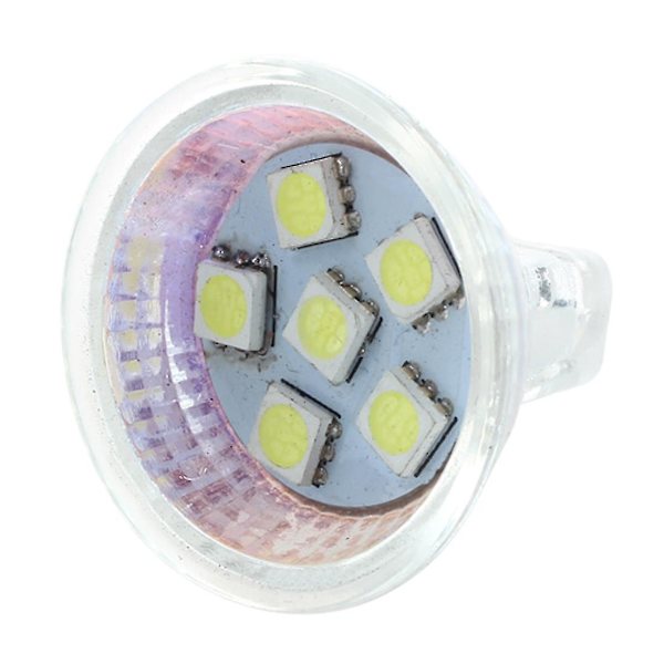Mr11 Gu4 Ren Vit 5050 Smd 6 Led Kontors Spot Light Lampa Glödlampa Energisparande 12v