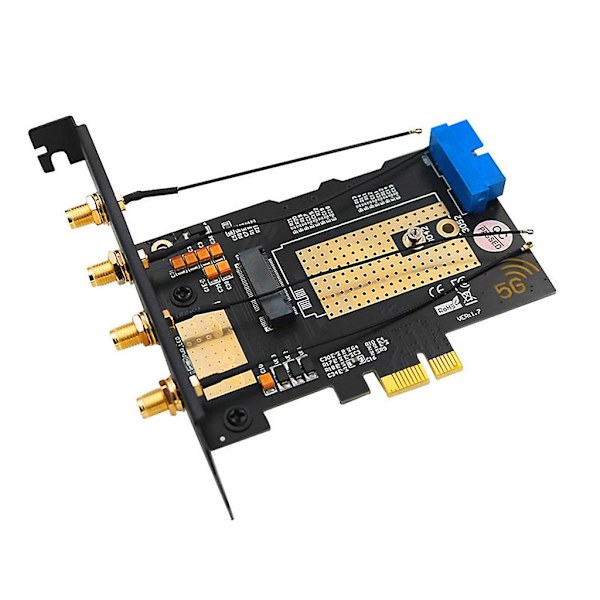 Ny version M.2 B-key Usb3.0 Pcie Dual-bus 5g- Wwan-kort Adapter Nätverkskort