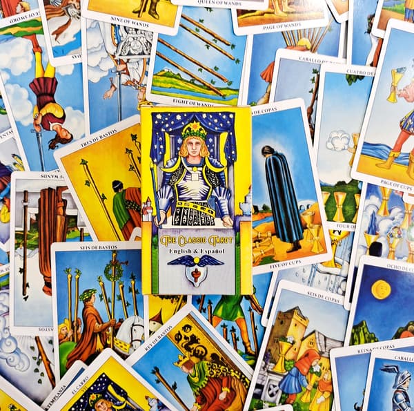 Spanska engelska Smith-Waite spanska Smith-Waite Tarot Deck