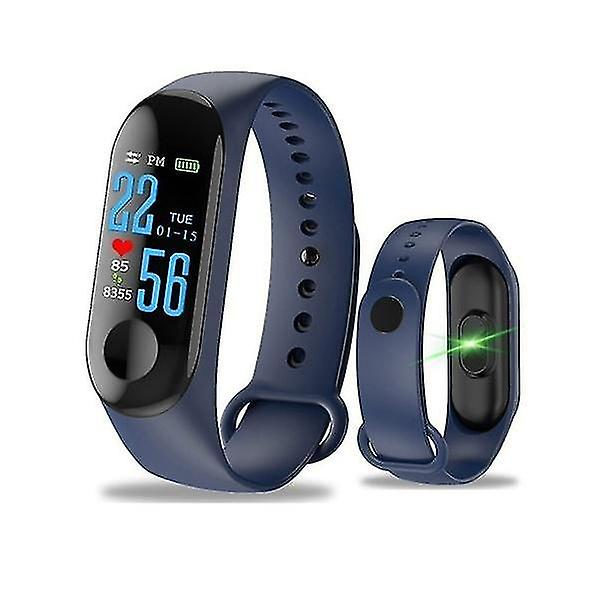 Digitalt ur Smart Band Blodtryksmåler Skridttæller Armbånd Vandtæt Fitness Tracker Til Ios Android