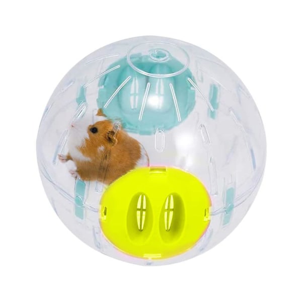 Hamsterball, 14,5 cm gjennomsiktig hamsterhjul Løpeball for hamstere og mus Plastleker eliminerer kjedsomhet og øker aktiviteten