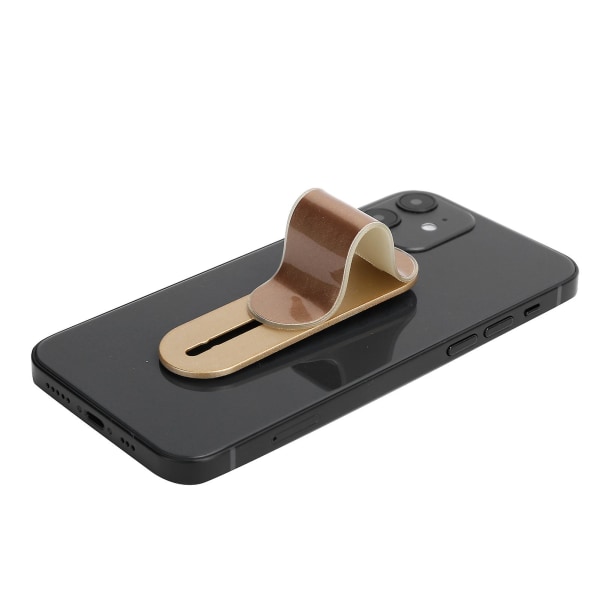 Momo Stick Smartphone Stativ og Stropp Fingerholder Klistre 3-trinns Justerbar ABS Gull