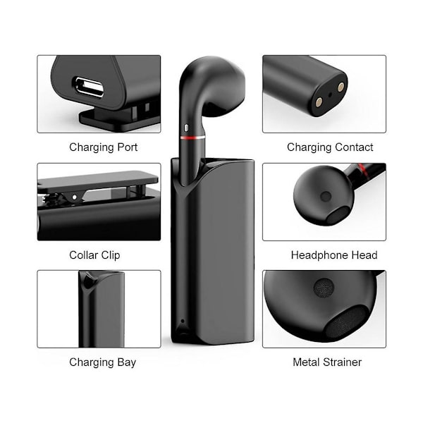 Ægte Trådløse Bluetooth Høretelefoner K60-2 (In Ear - Mikrofon - Hvid)