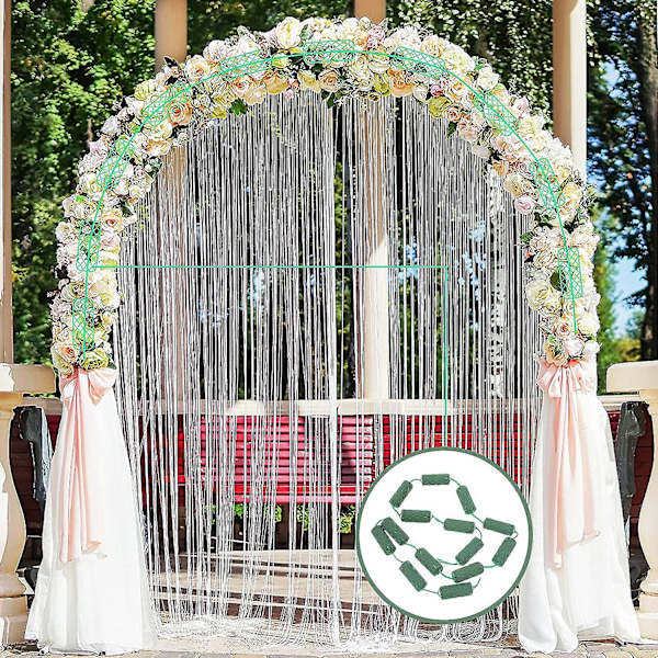 Blommig våt skumkrans - Diy julkrans, färska blommor svampblock blommig skum nätblomma hållare vattenabsorption arrangemang material för