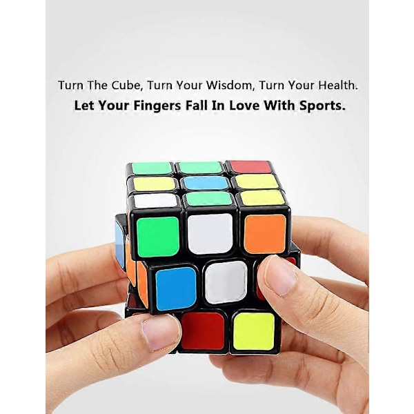 3x3 Speed Cube Lättvriden Magisk Kub 3x3x3 Pusselkub Pedagogiskt Hjärngympa Spel (56mm)