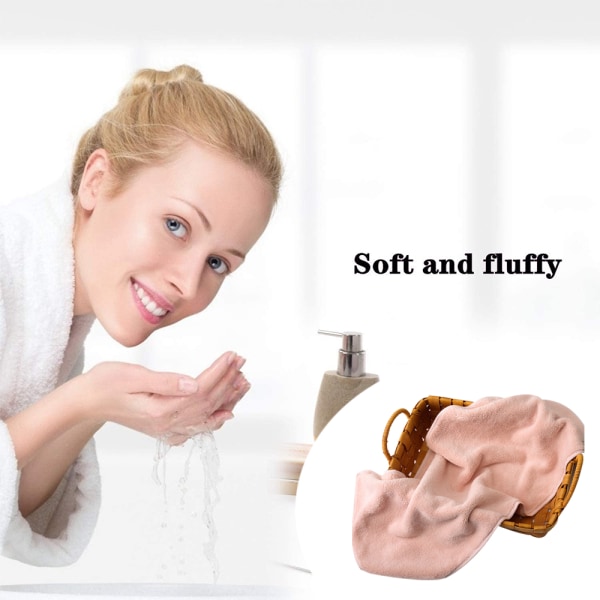 Handduksset med snabb torkning Lotus root pink