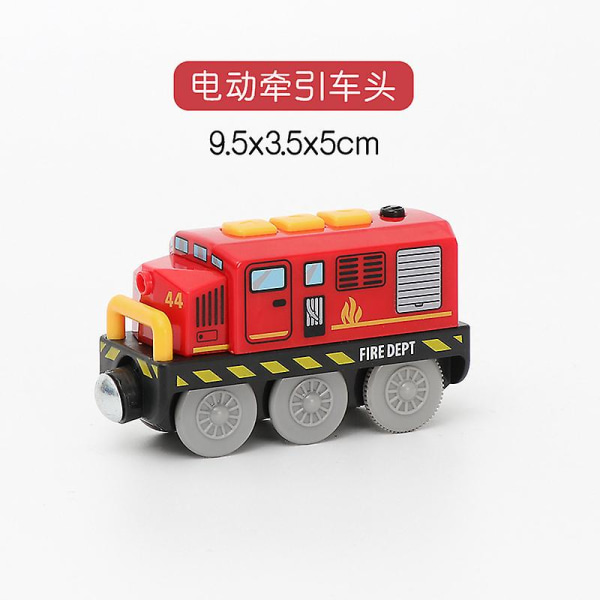 2021 Bästsäljande Järnvägslok magnetiskt anslutna elektriska små tåg Magnetskena leksak kompatibel med träspår